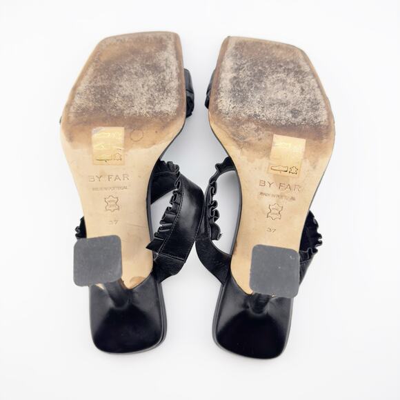 BY FAR‎ Black Square Toe Heels - Picture 3 of 11